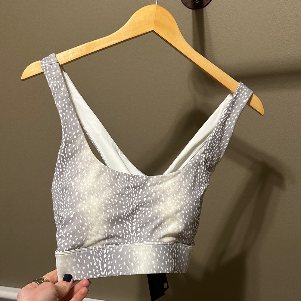 Greyson Speckled Gray Sports Bra